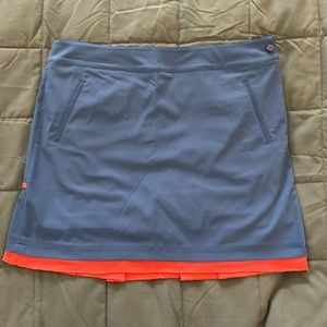 EP ladies’ navy/orange golf skort-size 14